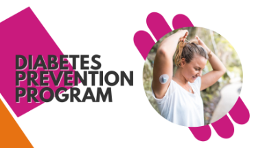 Woman wearing diabetes patch